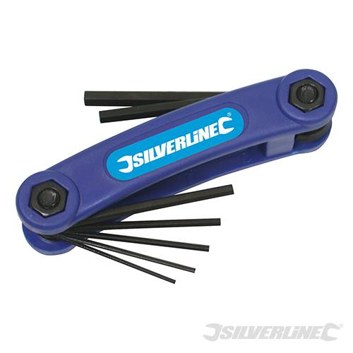 Silverline Hex Key Imperial Tool 7pce 1/20" - 3/16" 50960