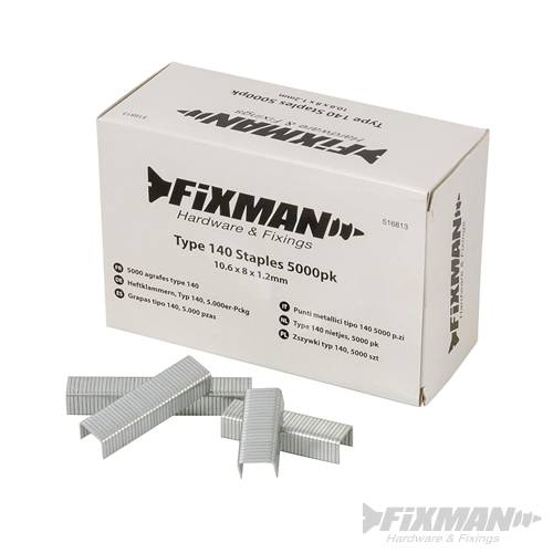 Type 140 Staples 5000pk 10.55 x 8 x 1.26mm 516813
