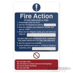 Fixman Fire Action If You Discover Sign 200 x 300mm Rigid 517138