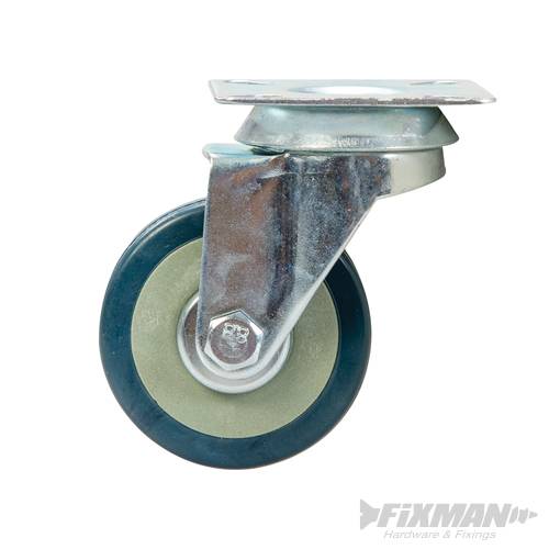 Swivel Rubber Castor 50mm 50kg 530386 - Image 2