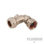 Plumbob Service Valve 15mm x 1/2" Angled 536135