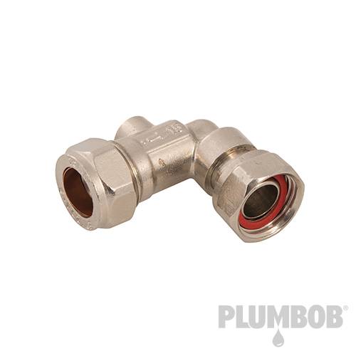 Plumbob Service Valve 15mm x 1/2" Angled 536135