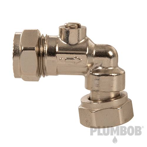Plumbob Service Valve 15mm x 1/2" Angled 536135 - Image 2