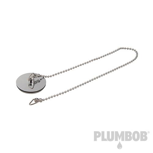Chrome-Plated Basin Plug & Chain 541288