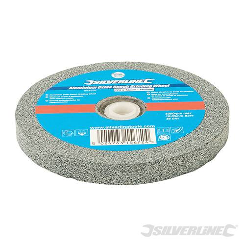Silverline Aluminium Oxide Bench Grinding Wheel 125 x 13mm Medium 553559