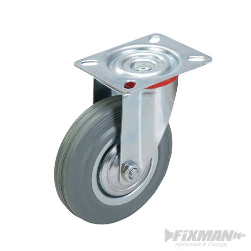Swivel Rubber Castor 125mm 100kg 563351