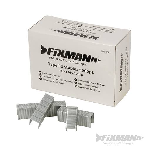 Type 53 Staples 5000pk 11.25 x 14 x 0.75mm 565129