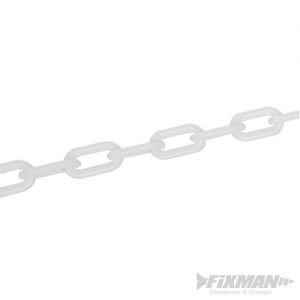 Plastic Chain 6mm x 5m White 568185