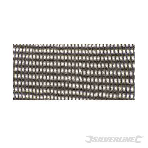 Silverline Hook & Loop Mesh Sheets 93 x 190mm 10pk 80 Grit 575602