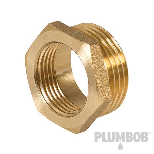 Brass Hexagon Bush - 1" (Male) x 3/4" (Female) 582628