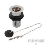 Basin Waste Chain Poly Plug Unslotted 1-1/4" (32mm) 584966