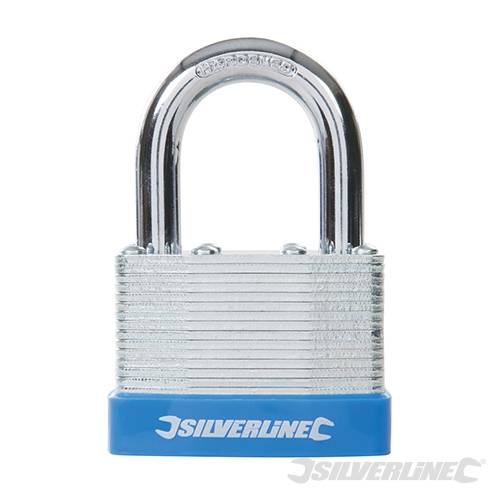 Silverline Laminated Steel Combination Padlock 50mm 585571 - Image 2