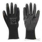 Black PU Palm Gloves XL 10 589144