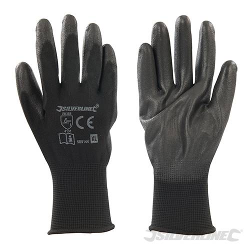 Black PU Palm Gloves XL 10 589144