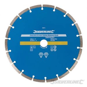 Concrete & Stone Cutting Diamond Blade 230 x 22.23mm Segmented Rim 589673