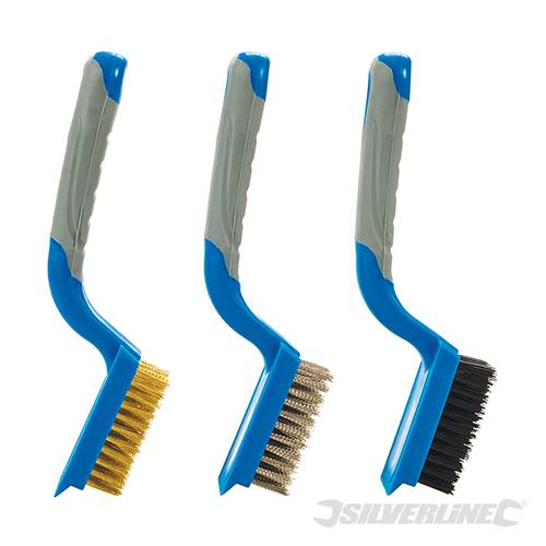 Medium Wire Brush Set 3pce 5 Row 596171 - Image 2