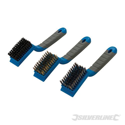 Medium Wire Brush Set 3pce 5 Row 596171 - Image 3