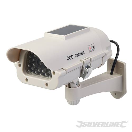 Solar-Powered Dummy CCTV Camera with LED Solar-Powered 614458
