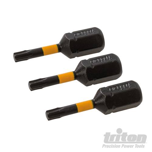 Triton T10 Screwdriver Impact Bit 3pk T10 25mm 619711