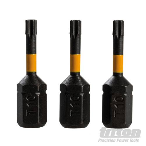 Triton T10 Screwdriver Impact Bit 3pk T10 25mm 619711 - Image 2