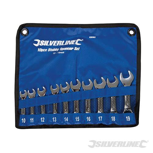 Stubby Spanner Set 10pce 10 - 19mm 630063