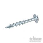 Zinc Pocket-Hole Screws Washer Head Coarse P/HC 8 x 1-1/4" 100pk 631610