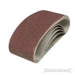 Silverline Sanding Belts 60 x 400mm 5pk 40 Grit 632960