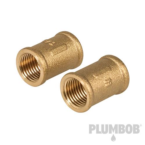 Brass Socket - 1/4" (Female) x 1/4" (Female) 2pk 634317