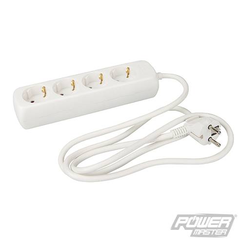 European Type F Schuko Extension Lead 230V 4-Gang 1.5m 641564
