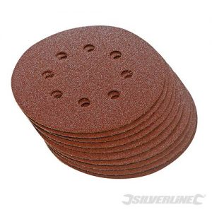 Hook & Loop Discs Punched 125mm 10pk 125mm 60 Grit 647920