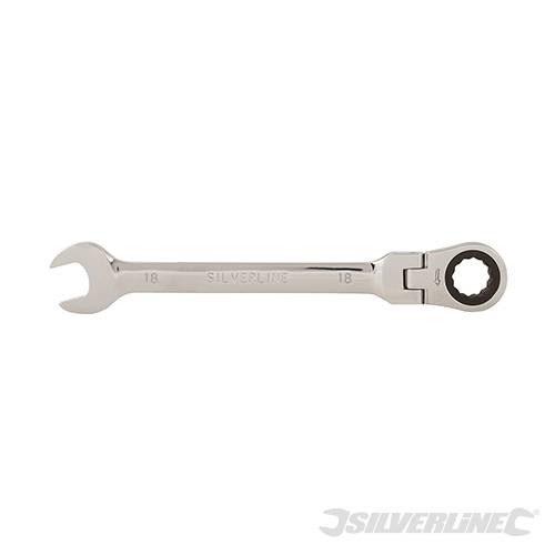 Flexible Head Ratchet Spanner 18mm 656621 - Image 2