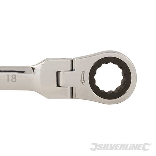 Flexible Head Ratchet Spanner 18mm 656621 - Image 5