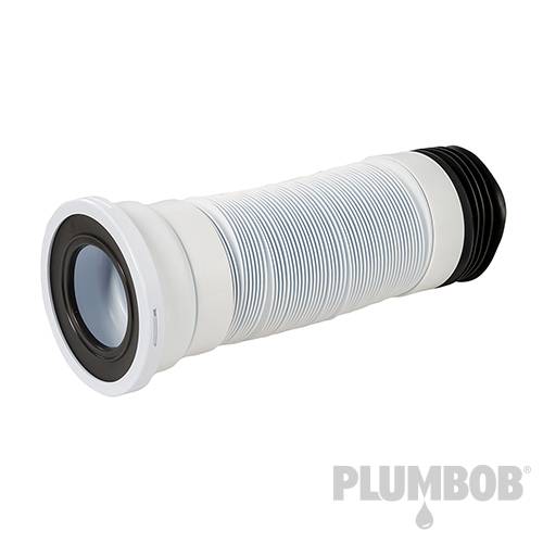 Plumbob 110mm Straight Flexible Pan Connector 240 - 450mm 668001 - Image 2