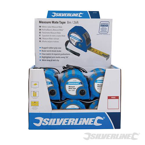 Measure Mate Tape Display Box 24pce 8m / 26ft x 25mm 675126 - Image 2