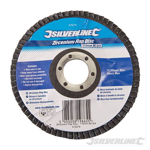 Zirconium Flap Disc 115mm 80 Grit 675279 - Image 2