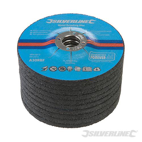 Metal Grinding Discs 10pk 100 x 6 x 16mm 699791 - Image 2