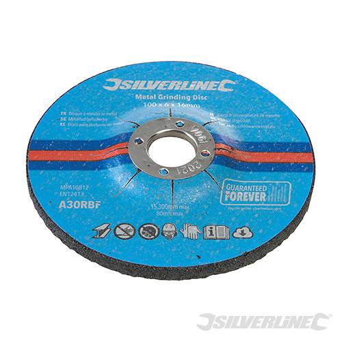 Metal Grinding Discs 10pk 100 x 6 x 16mm 699791 - Image 3