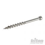 Stainless Steel Pocket-Hole Screws Pan Head Coarse SS Deck 8 x 2" 500pk 703052