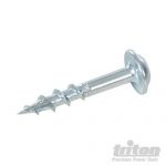 Zinc Pocket-Hole Screws Washer Head Coarse P/HC 8 x 1" 500pk 709782