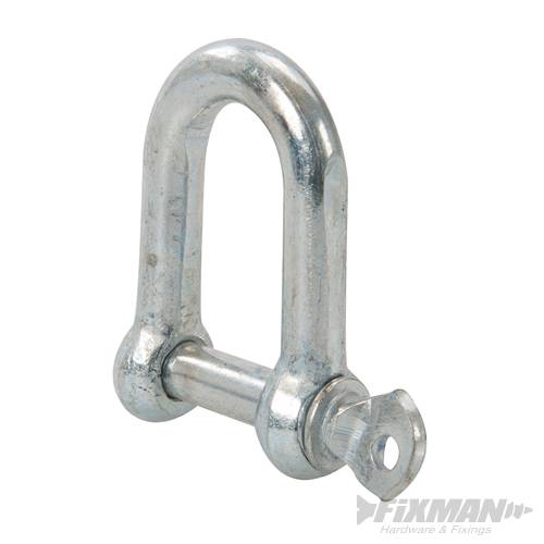 Galvanised Commercial D-Shackle 10pk M8 711078