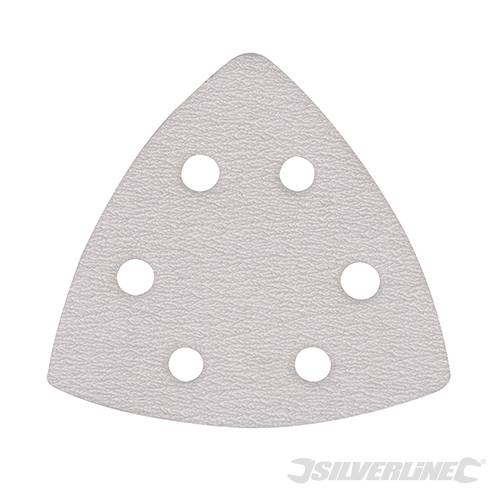 Hook & Loop Stearated Triangle Sheets 90mm 10pk - 719803