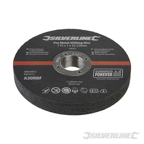 Pro Metal Slitting Disc 10pk 115 x 1 x 22.23mm 738222 - Image 3