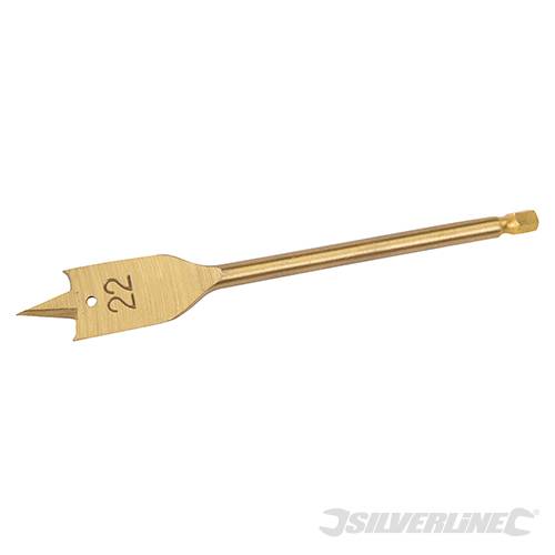 Titanium-Coated Flat Bit 22mm 743913