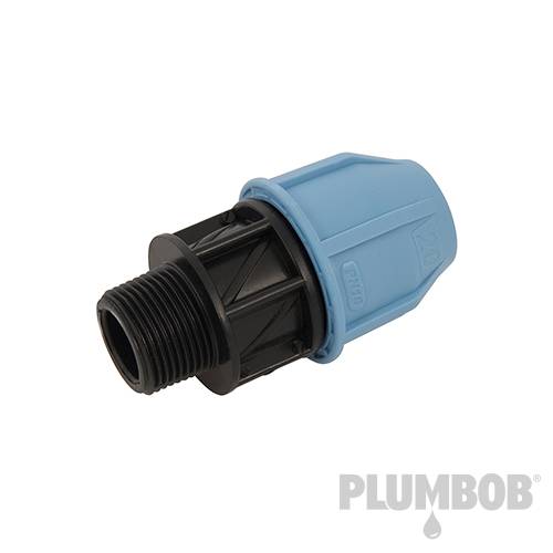 Plumbob MDPE Male Adaptor 20mm x 3/4" 745011