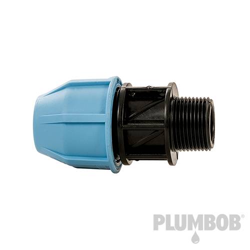 Plumbob MDPE Male Adaptor 20mm x 3/4" 745011 - Image 2