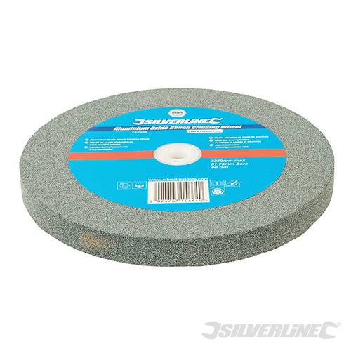 Silverline Aluminium Oxide Bench Grinding Wheel 200 x 20mm Fine 752948