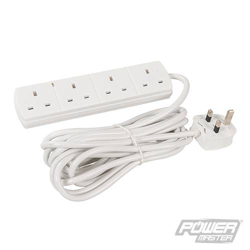 Extension Lead with Neon Indicator 230V 4-Gang 5m 756731