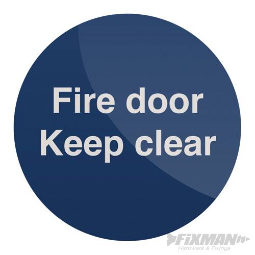 Fire Door Keep Clear Sign - 756964