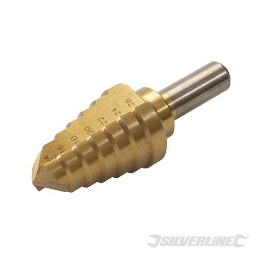 Titanium-Coated HSS Step Drill 14 - 26mm 763594