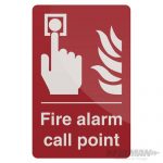 Fixman Fire Alarm Call Point Sign 100 x 150mm Rigid 764013